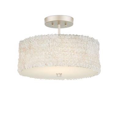 Florecitas 3 Light Semi Flush Mount 16 X 21.5 Inch Wide by Currey Company - 9000-1361