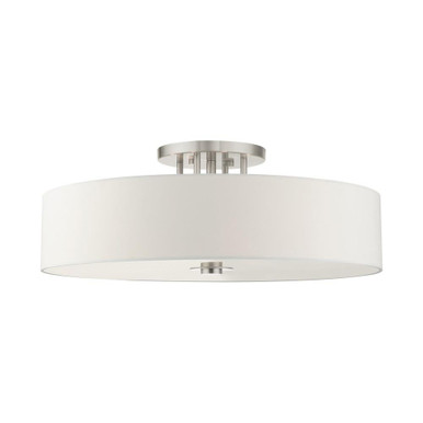 Meridian 6 Light 30 Inch Wide Semi Flush Mount by Livex 45798-91 - 45798-91