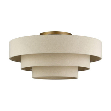 Bellingham 5 Light Extra Large Semi Flush Mount 28 Inch Wide by Livex - 58877-48