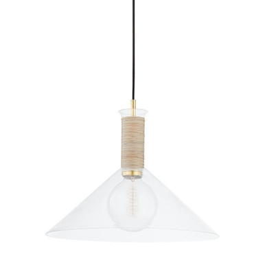 Besa 1 Light Medium Pendant by Mitzi - H622701L-AGB