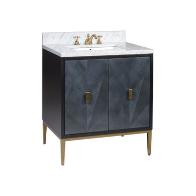 Kallista 34 Inch Vanity with Rectangular Undermount Sink by Currey Company - 3800-0008