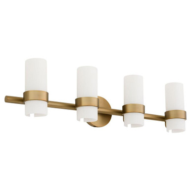 Sojourn 4 Light Bath Vanity 8 Inch Tall and 32.75 Inch Wide by Quorum - 5169-4-47