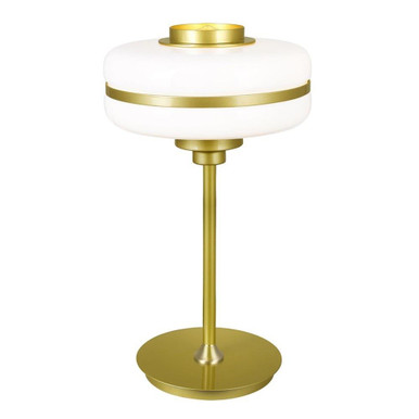 Elementary 1 Light Table Lamp with Pearl Gold Finish by CWI  - 1143T12-1-270