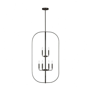 Loretto 9 Light Chandelier 45.75 Inch Tall and 24 Inch Wide by Generation - GLC1329