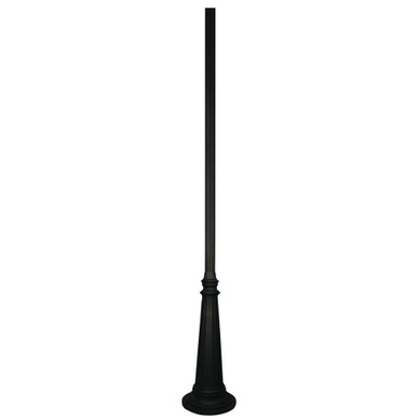 Accessory Outdoor Post in Fusion Style 16.75 x 121.5 Inches by Z-Lite - 512POST-BK