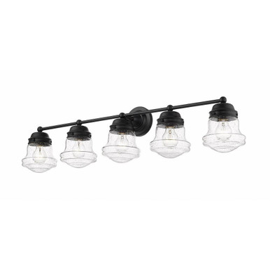 Vaughn 5 Light Bath Vanity In Industrial Style 9.5 x 40.75 Inches by Z Lite - 736-5V-MB