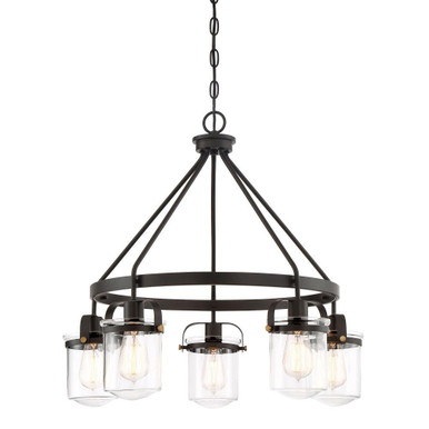 Jaxon 5 Light Large Chandelier by Designers Fountain - 90685-orb