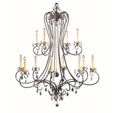 Liebestraum 12 Light Foyer Chandelier by Framburg - 9907 MB