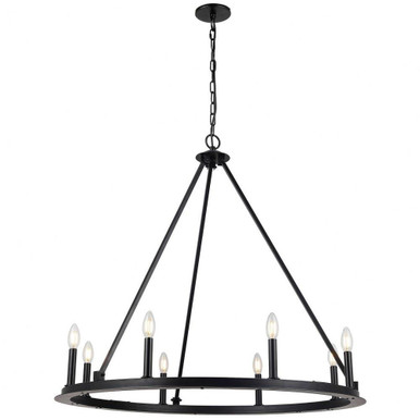 Colby 8 Light Oversized Chandelier by Dainolite - CLB-368C-MB