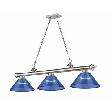 Cordon 3 Light Billiard 14.75 x 14 Inch by Z-Lite 2306-3BN-ARDB - 2306-3BN-ARDB
