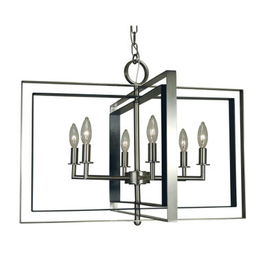 Symmetry 6 Light Medium Chandelier by Framburg 4866 - 4866