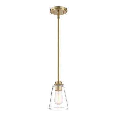 Westin 1 Light Mini Pendant 7.25 Inch Tall by Designers Fountain - 95730-BG