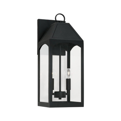 Burton 2 Light Outdoor Wall Lantern by Capital - 946321BK