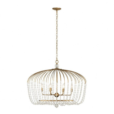 Voliere 6 Light Oversized Oval Pendant by Varaluz - 343N06