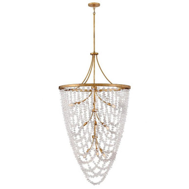 Myra 60W 12 LED Medium Chandelier 65.5 Inch Tall by Fredrick Ramond - FR41598DA