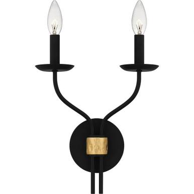 Margaret 2 Light Wall Sconce by Quoizel - MAG8711MBK