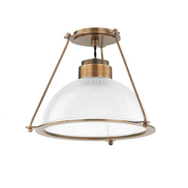 Glint 1 Light 15 Inch Wide Semi Flush Mount by Troy - C2115-PBR