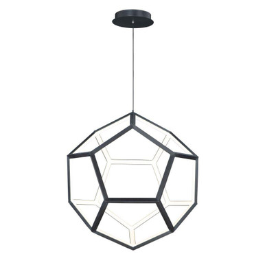 Penta 62W 1 LED Large Pendant by ET2 - E25104-BK