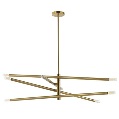 Wand Eight Light Oversized Pendant 35.5 Inch Wide by Dainolite - WAN-408P-AGB