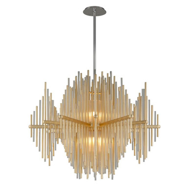 Theory 40 Inch 36W 2 Led Pendant by Corbett - 238-43-GL/SS