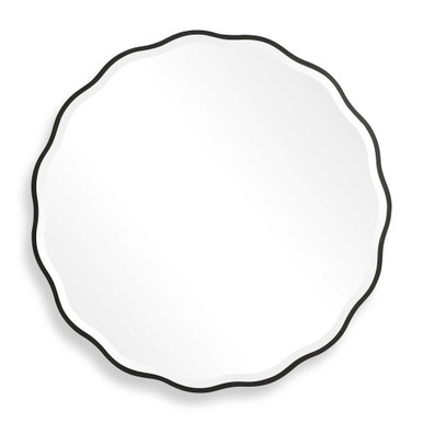 Aneta 42 Inch Scalloped Edge Round Mirror by Uttermost - 09693