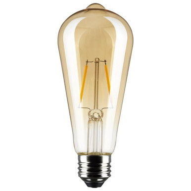5.38 Inch 2.5W ST19 LED Medium Base Replacement Lamp by Satco - S9577