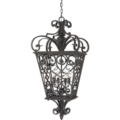 Fort Quinn 4 Light Large Outdoor Pendant by Quoizel - FQ1920MK01