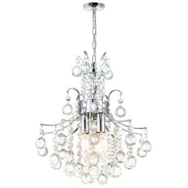 Princess 3 Light Medium Pendant by CWI - 8012P12C