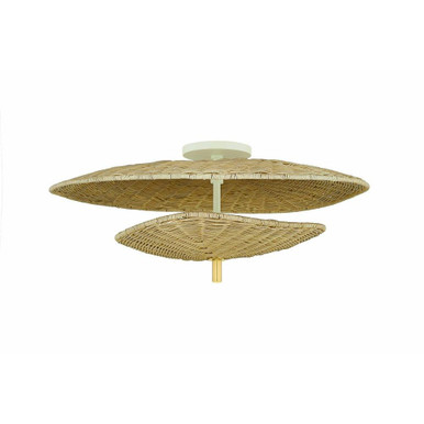 Marigold 3 Light 22.5 Inch Wide Semi Flush Mount by Mitzi - H917603-AGB