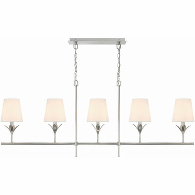 Broche 5 Light Oversized Linear Chandelier by Crystorama - 537