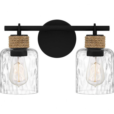 Baltic 2 Light Vanity Light by Quoizel - BTC8614MBK
