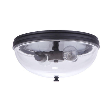 Sivo 2 Light Outdoor Flush Mount 6.13 Inch Tall X 13 Inch Wide by Craftmade - ZA3537
