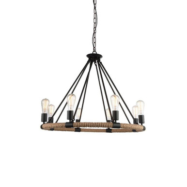 Ganges 8 Light Large Chandelier by CWI - 9671P33-8-101