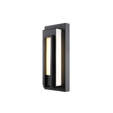 Keaton 12W 1 LED Outdoor Wall Lantern by Z Lite - 520S-BK-LED