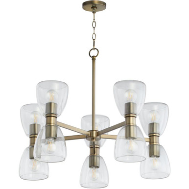 Relo 10 Light Large Chandelier by Quorum - 615-10-81