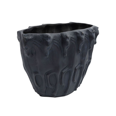 Dressage Oval Vase 12 Inch Tall and 16.5 Inch Wide by Currey Company - 1200-1066