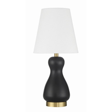 Gloria 1 Light Table Lamp 18.03 Inch Tall and 8.66 Inch Wide by Craftmade - 87020FBSB-T