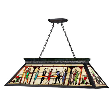 Tiffany 4 Light Island/Billiard 18.5 x 13 Inch by Z-Lite - KD28