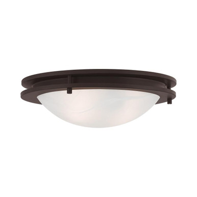 Ariel 2 Light 13 Inch Wide Flush Mount by Livex - 7058