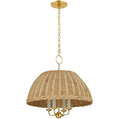 Arwen 4 Light Small Chandelier by Mitzi - H859804-AGB