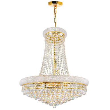 Empire 18 Light Chandelier with Gold Finish by CWI  - 8001P28G