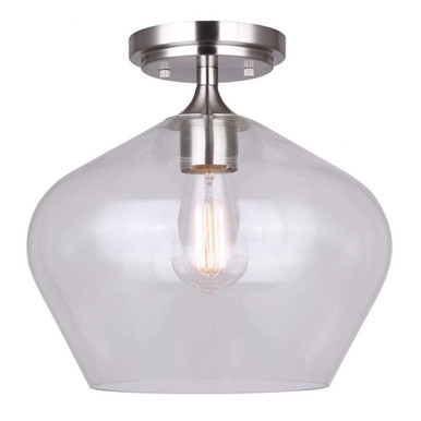 Conall 1 Light 11.75 Inch Wide Flush Mount by Canarm Inc - IFM1102A12BN