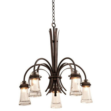 Dover 5 Light Medium Chandelier by Kalco - 2915AC