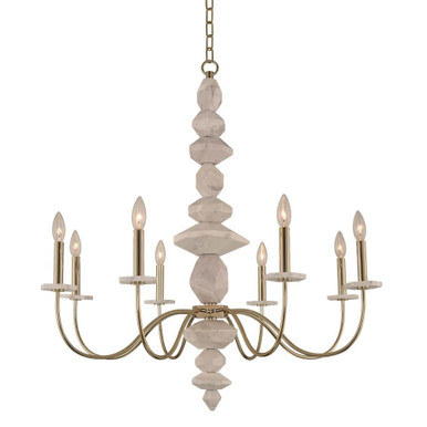 Carrara 8 Light Large Chandelier by Kalco - 304851CG