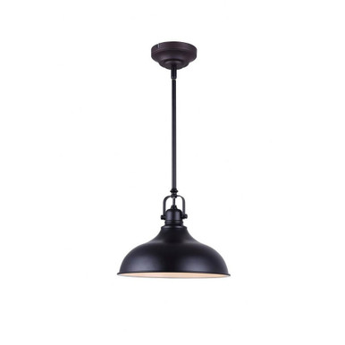 12W 1 LED Light Medium Pendant by Canarm Inc - LPL103A01BK