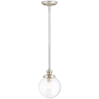 Sheffield 1 Light Mini Pendant in Coastal Style 8 Inch by 12 Inch by Livex  - 50902