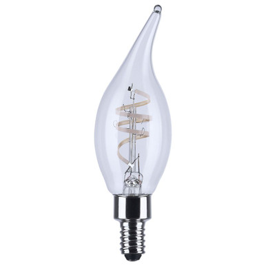 Reminiscent 4W CA11 LED E12 Base Raplacement Bulb (Pack of 2) by Satco - S10524R1
