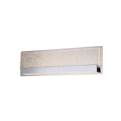 Acryluxe 9.5W 1 LED Bath Vanity 5.5 Inch and 14 Inch Wide by Justice Design - ACR-4081-BUBL-CROM