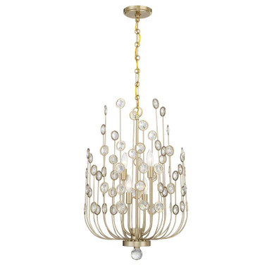 Irina 4 Light Chandelier 26 Inch Tall and 18 Inch Wide by Savoy House - 1-3597-4-127