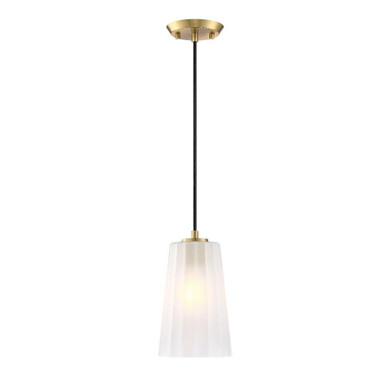 Liana 1 Light Pendant 9.75 Inch Tall and 6 Inch Wide by Designers Fountain - D328M-6PB-BG